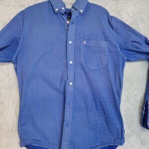 Royal Blue Rafter Pro Flex 45 Performance Mens Medium Button-Up